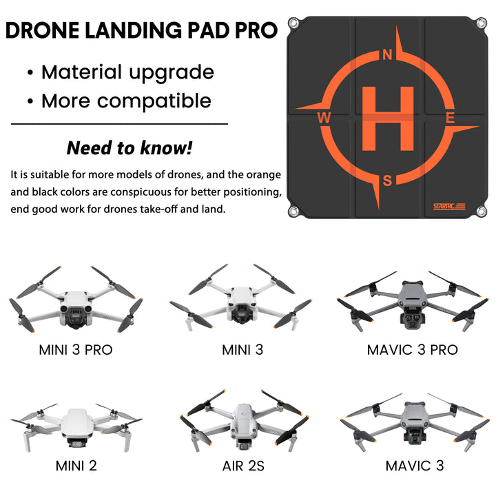 STARTRC Drone Landing Pad Pro, Universal Waterproof Portable Fast-Foldable Helipad - startrc store