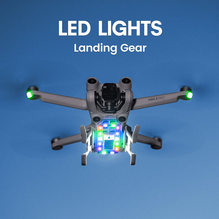 STARTRC Mini 3 Pro Landing Gear Foldable Extended Leg with Flash LED Lights Landing Gear for DJI Mini 3 Pro Accessories - startrc store