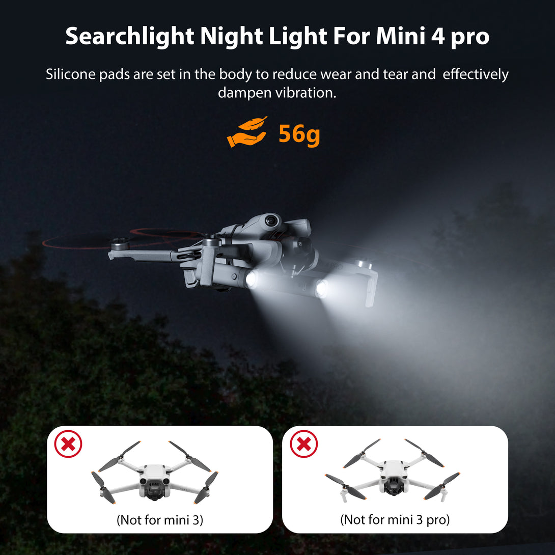 STARTRC For Mini 4 Pro LED Night Navigation Light Searchlight Night Flight Light Headlight - startrc store