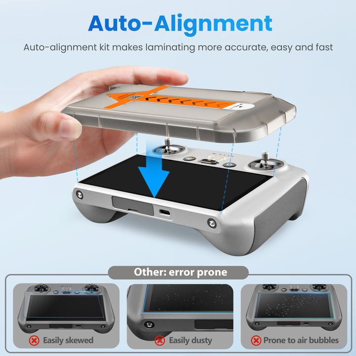 STARTRC Mini 4 Pro Screen Protector for DJI RC/RC 2 Controller with Auto Alignment Kit - startrc store