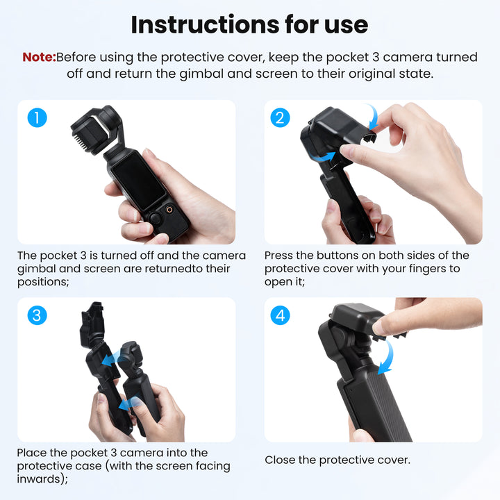 STARTRC Gimbal Protective Cover for DJI Osmo Pocket 3 Creator Combo - startrc store