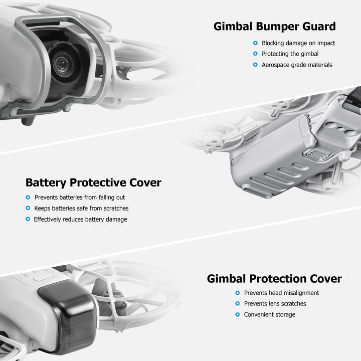 STARTRC 3-IN-1Neo Gimbal Bumper Guard+Gimbal Cover+Landing gear Battery protector - startrc store