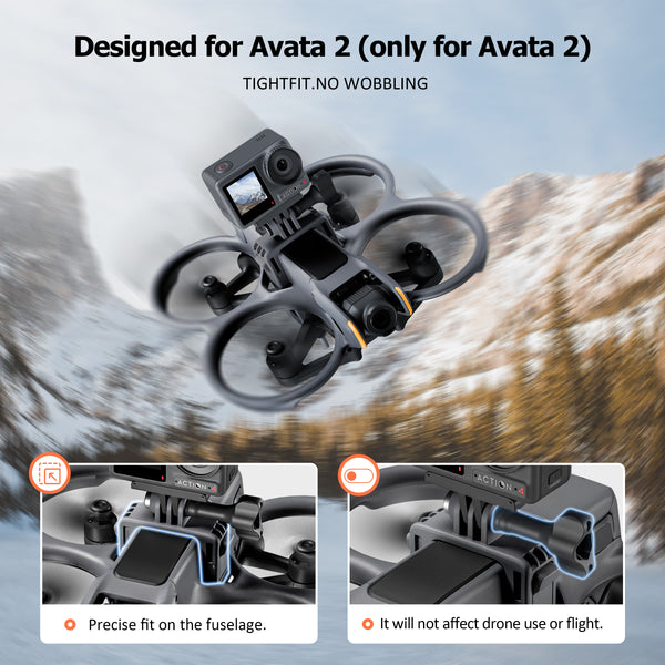 STARTRC Avata 2 Camera Mount Extension Carry Mount with 1/4 Screw Adapter for DJI Avata 2 Accessories - startrc store