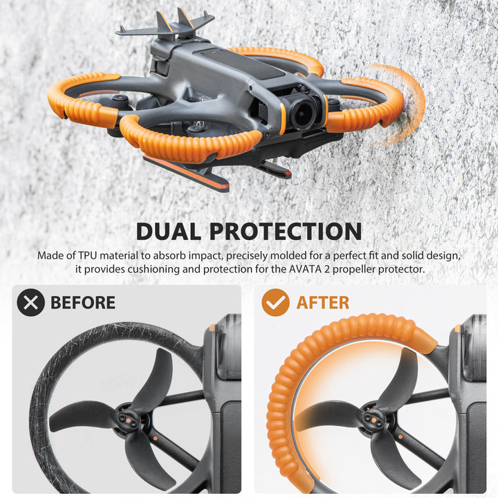 STARTRC 3-IN-1For Avata 2 Accessories bundles,Avata 2 Propeller Guard+Tail+Landing gear Protector - startrc store