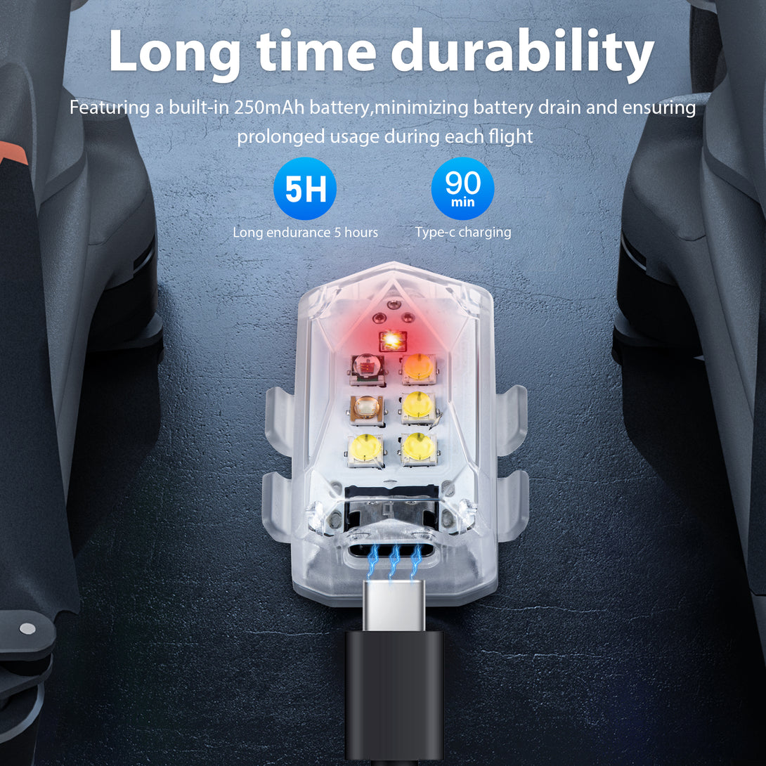 STARTRC Drone Strobe Light, Anti-collision Light, Rechargeable Flash LED Light - startrc store