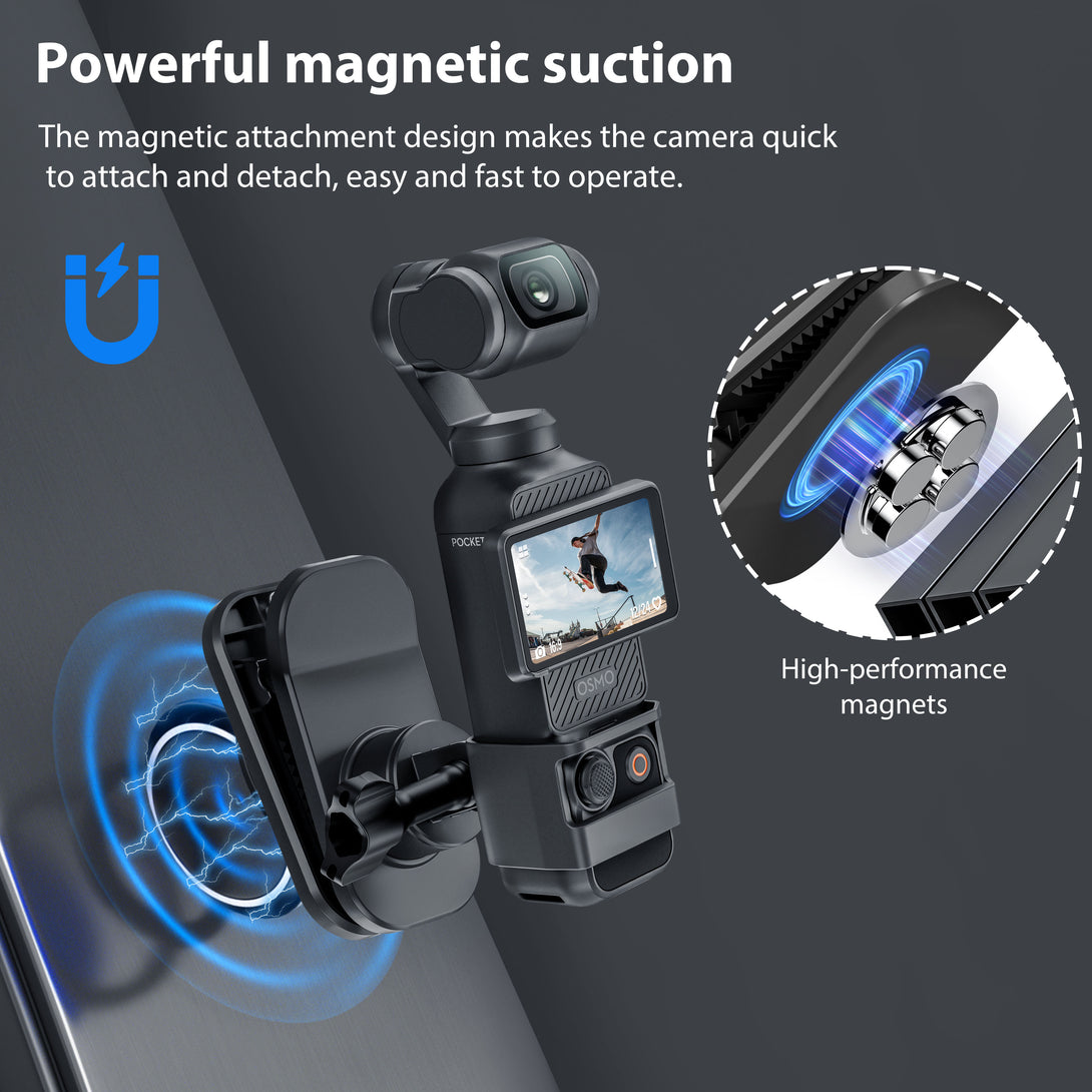 STARTRC OSMO Pocket 3 360° Rotation Magnetic Backpack Clip Mount Shoulder Strap Expansion Adapter Accessories - startrc store