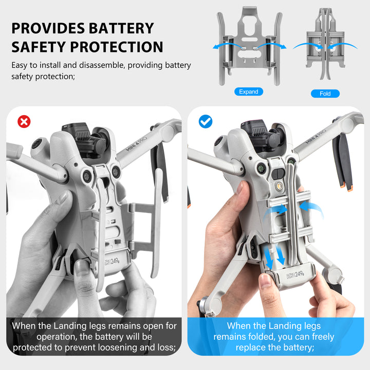 STARTRC Landing Gear for Dji Mini 4 Pro Drone Accessories - startrc store