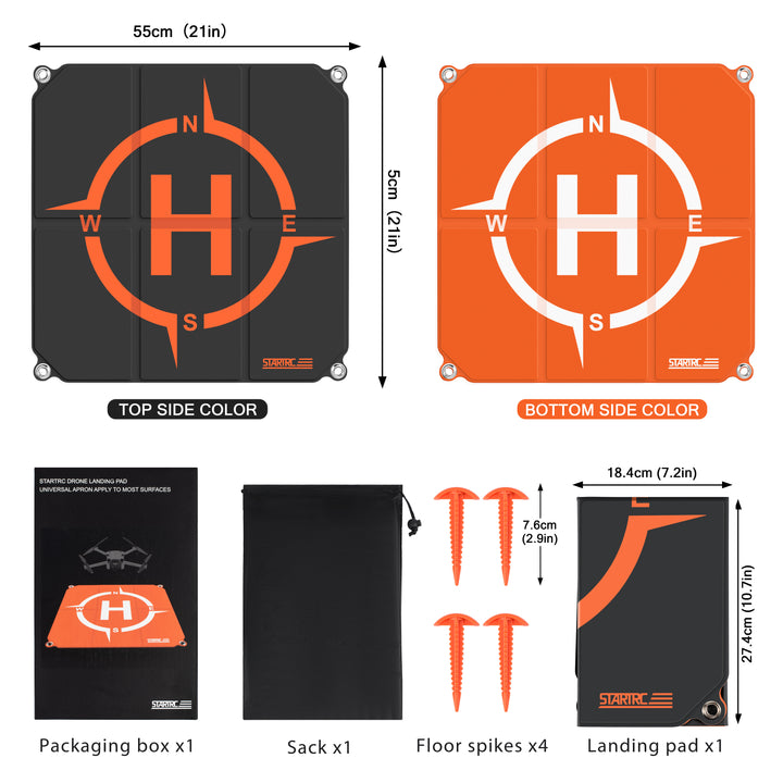 STARTRC Drone Landing Pad Pro, Universal Waterproof Portable Fast-Foldable Helipad - startrc store