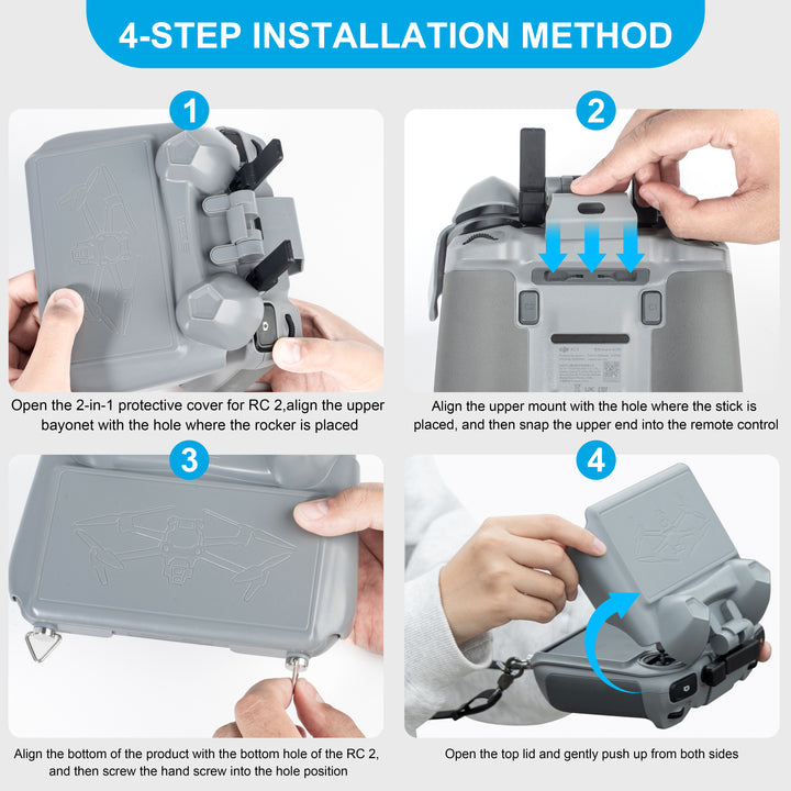 STARTRC Mini 4 Pro Sun Hood for DJI RC 2 Controller - startrc store