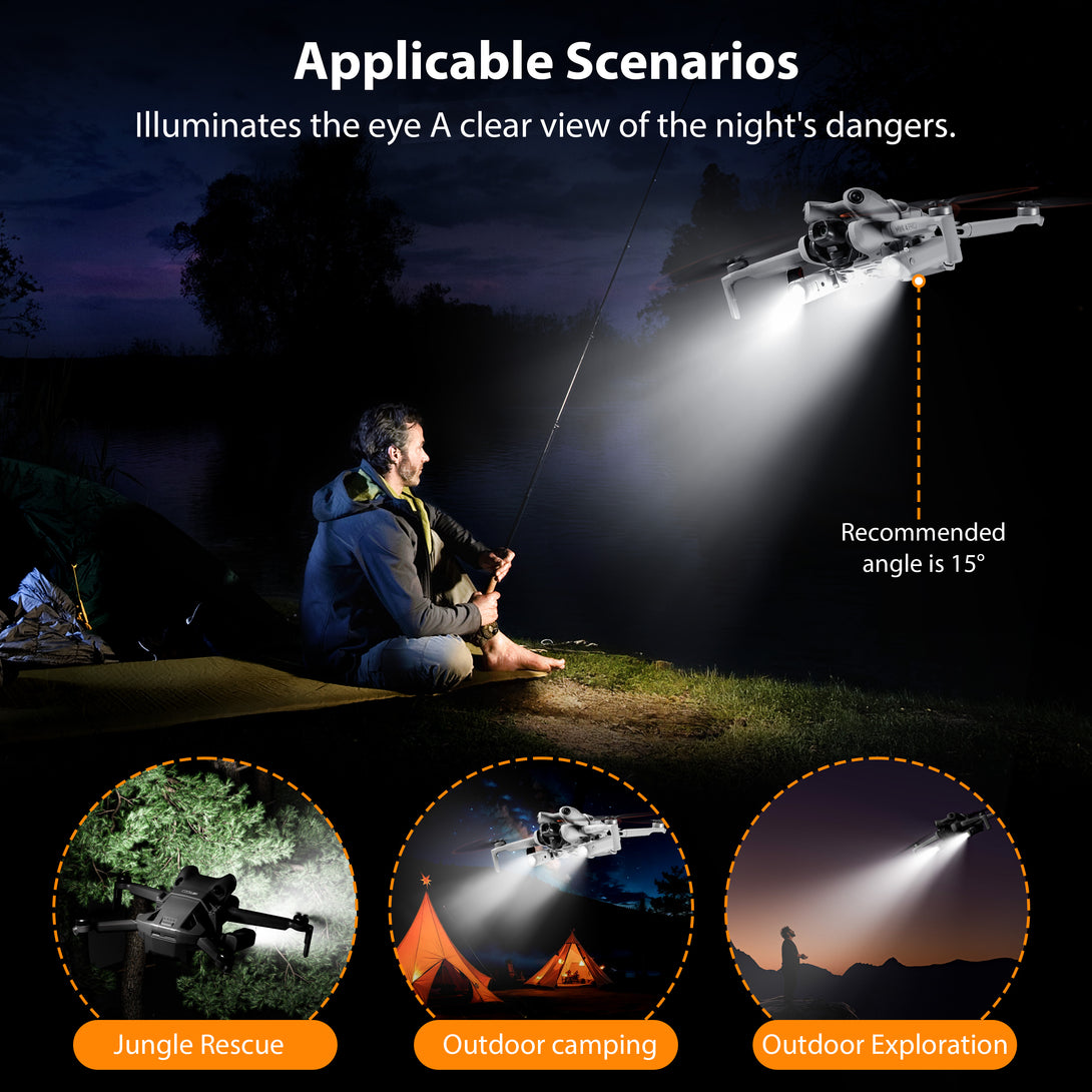 STARTRC For Mini 4 Pro LED Night Navigation Light Searchlight Night Flight Light Headlight - startrc store