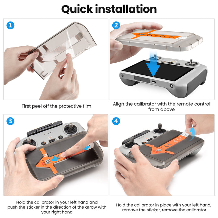 STARTRC Mini 4 Pro Screen Protector for DJI RC/RC 2 Controller with Auto Alignment Kit - startrc store