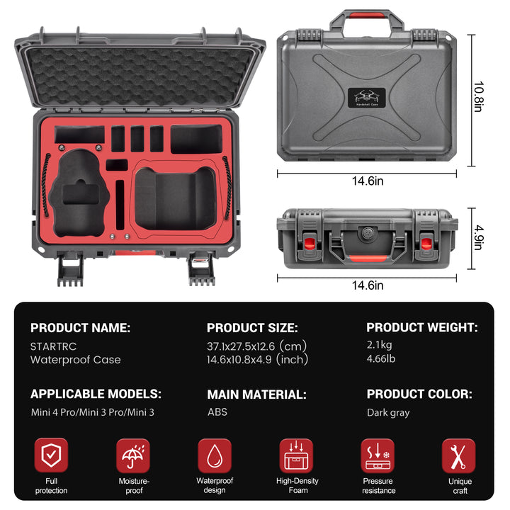 STARTRC Mini 4 Pro Case Waterproof Hard Carrying Case - startrc store