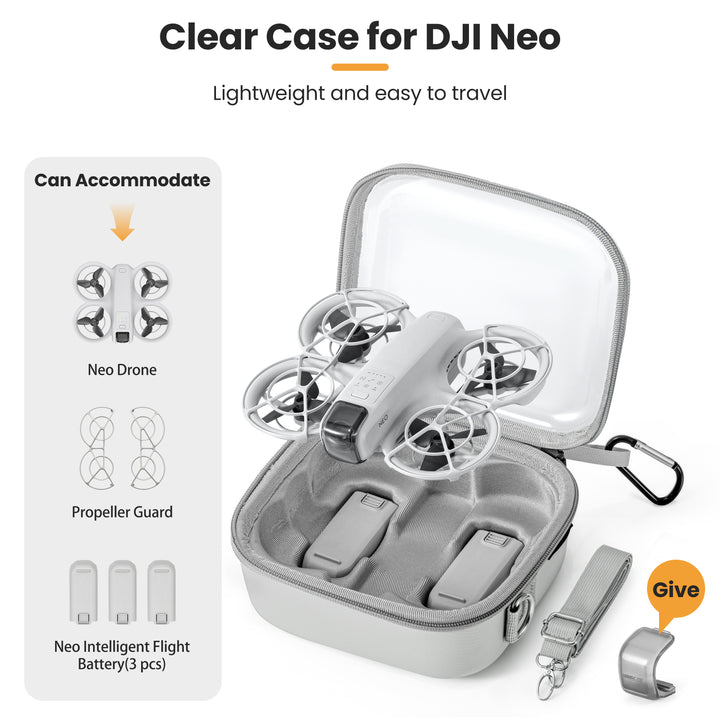 STARTRC Neo Case, Portable Clear Case for DJI Neo Drone - startrc store