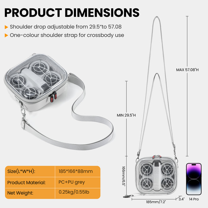 STARTRC Neo Case, Portable Clear Case for DJI Neo Drone - startrc store