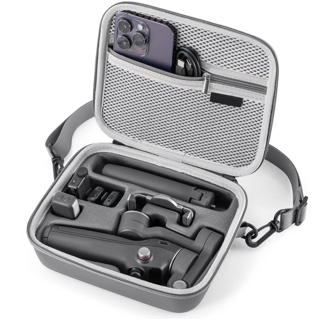 DJI OM 7 Protective Case – Lycra Lining, Carry Handle, Multi-Accessory Pouch - startrc store