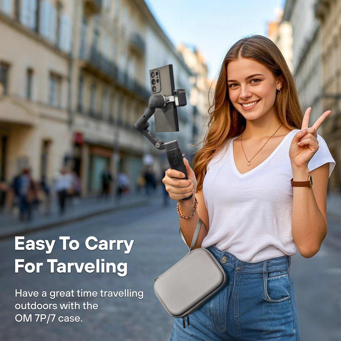 DJI OM 7/7P Case – Portable Shoulder Bag for Gimbal, Mic Mini & Accessories - startrc store