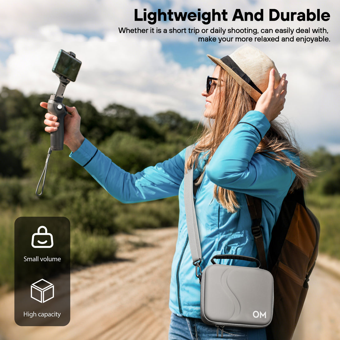 DJI OM 7 Protective Case – Lycra Lining, Carry Handle, Multi-Accessory Pouch - startrc store