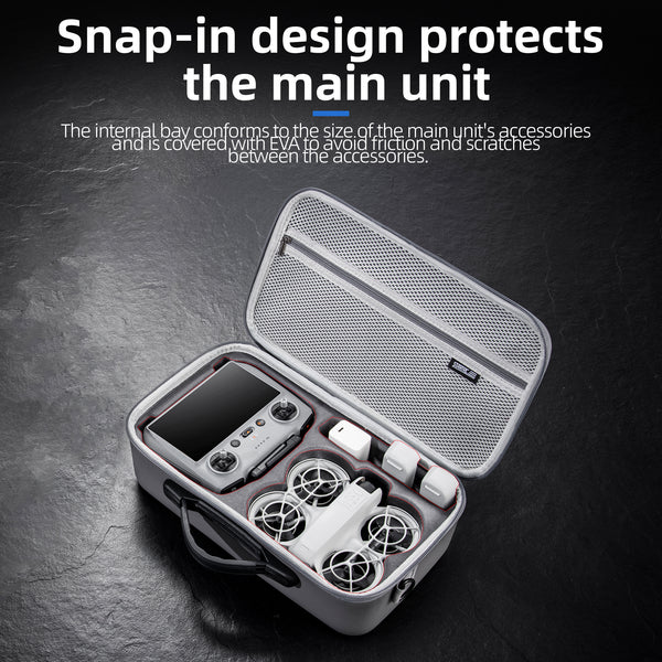 NEOPortable Drone Accessories Travel Bag - Waterproof Shockproof Hard Shell Case with Customizable Compartments for DJI Mavic/Phantom/Autel