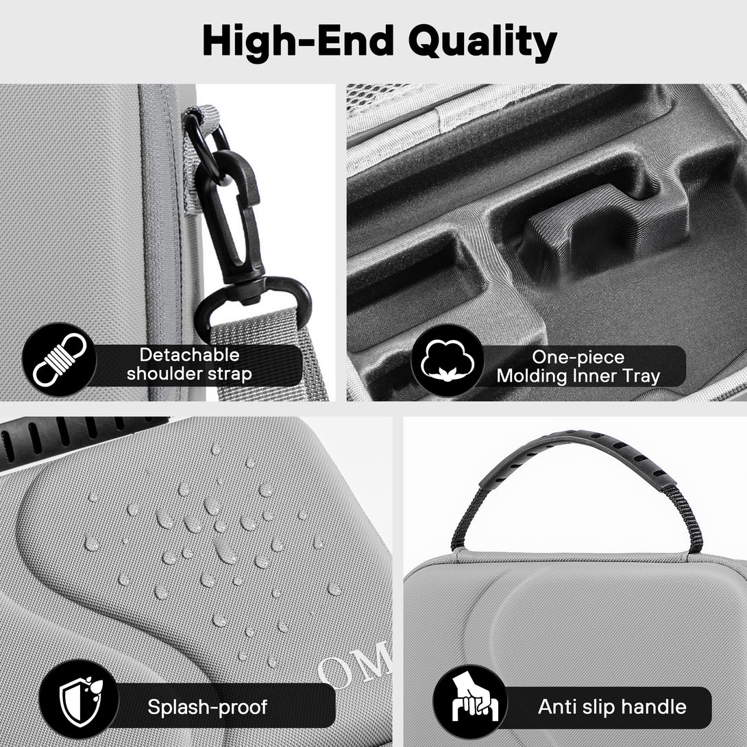 DJI OM 7 Protective Case – Lycra Lining, Carry Handle, Multi-Accessory Pouch - startrc store
