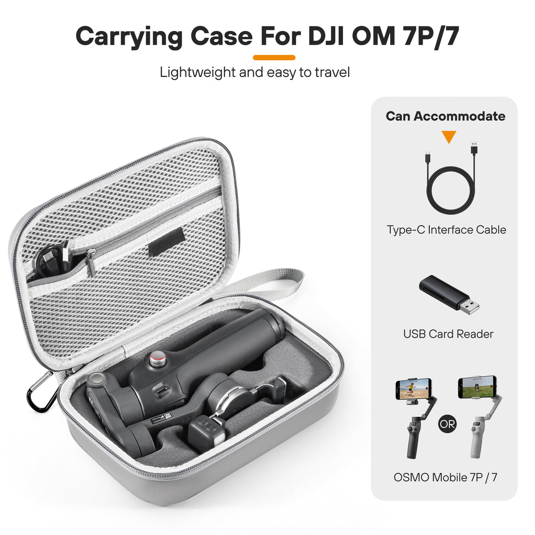 DJI OM 7/7P Case – Portable Shoulder Bag for Gimbal, Mic Mini & Accessories - startrc store